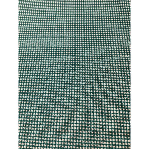 Green & White Gingham Cotton Fabric 1/2 Yard 42" Wide For Sewing & Quilting Proj - Picture 1 of 5